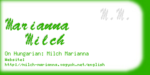 marianna milch business card